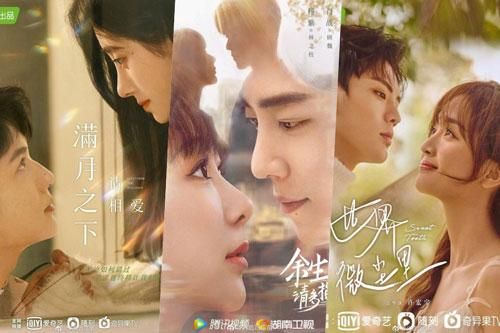 Loạt poster ngôn tình Hoa ngữ giống nhau như 'văn mẫu', Dương Tử - Cúc Tịnh Y - Địch Lệ Nhiệt Ba đều có tên