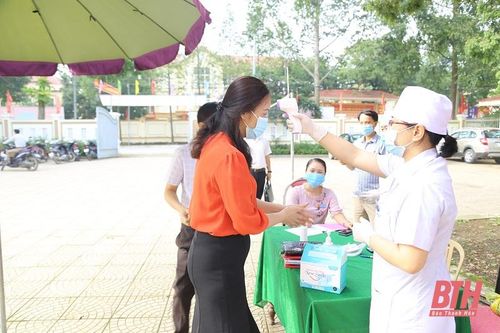 Huyện Cẩm Thủy chủ động phương án phòng, chống dịch để bầu cử diễn ra an toàn
