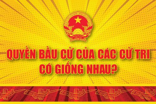 Quyền bầu cử của các cử tri có khác nhau không?