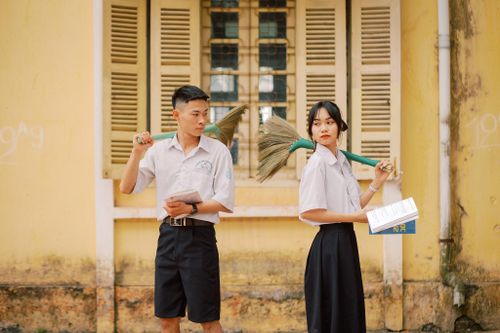 Ảnh kỷ yếu phong cách Việt - Thái của học sinh Bắc Giang