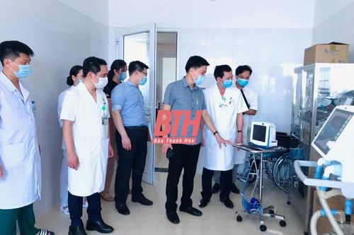 Kiểm tra công tác đáp ứng phòng, chống dịch COVID-19 tại Bệnh viện Ung bướu Thanh Hóa