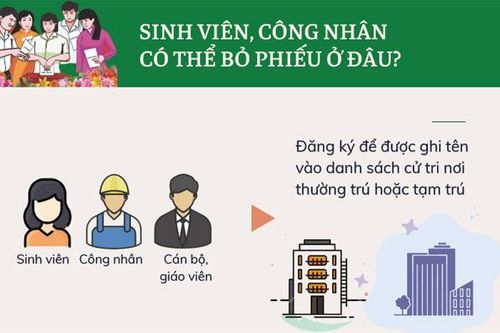 Sinh viên, công nhân có thể bỏ phiếu bầu cử tại nơi học tập, khu nhà ở được không?
