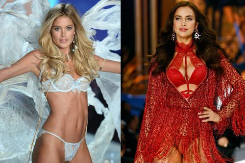 Dàn thiên thần nội y vẫn catwalk khi mang bầu