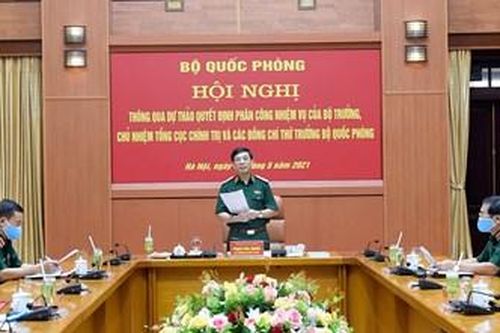 Thông qua dự thảo Quyết định phân công nhiệm vụ của Bộ trưởng, Chủ nhiệm Tổng cục Chính trị và các Thứ trưởng Bộ Quốc phòng