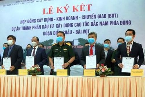 Tổng công ty xây dựng Trường Sơn tiếp tục trúng thầu xây dựng đoạn đường bộ cao tốc Diễn Châu – Bãi Vọt