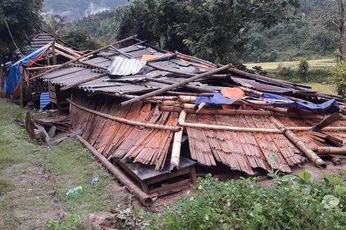 Gần 100 ngôi nhà ở Lai Châu bị sập và tốc mái do giông lốc