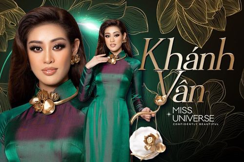Khánh Vân diện áo dài họa tiết Hoa sen ấn tượng: Trang phục được fan mong chờ nhất đây rồi!