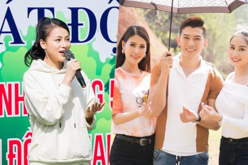Phương Khánh 'mướt mồ hôi' cùng Ngọc Tình và dàn người đẹp Miss Earth trồng cây phủ xanh