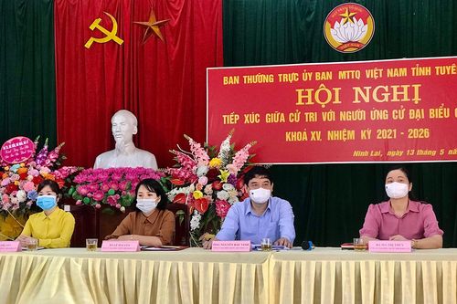 Ứng cử viên đại biểu Quốc hội khóa XV đơn vị số bầu cử số 3 tiếp xúc cử tri tại xã Ninh Lai