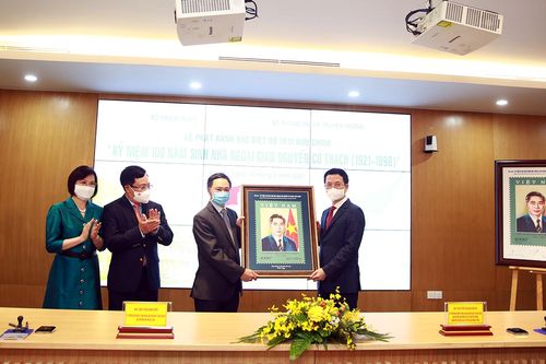 Phát hành bộ tem kỷ niệm 100 năm sinh nhà ngoại giao Nguyễn Cơ Thạch