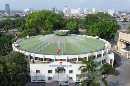 Cung Thanh niên, thiếu nhi Hải Phòng nhìn từ trên cao