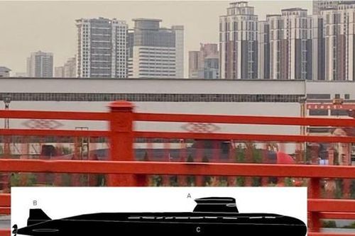 Bức ảnh tiết lộ thứ có thể là một loại tàu ngầm mới của hải quân Trung Quốc