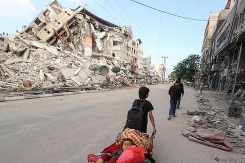 Dải Gaza tan hoang vì bị Israel không kích
