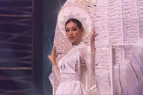 Vượt sự cố và đau đớn, Khánh Vân tự tin trình diễn tại Miss Universe 2020