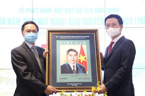 Phát hành bộ tem 'Kỷ niệm 100 năm sinh Nhà ngoại giao Nguyễn Cơ Thạch'