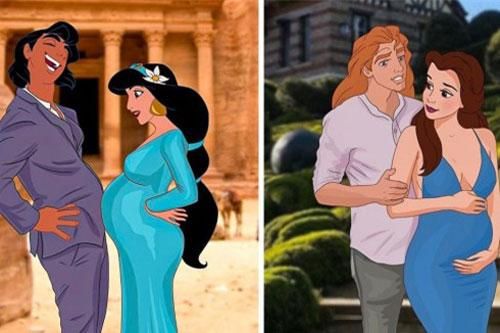 Điều gì sẽ xảy ra nếu các nàng công chúa Disney có bầu?