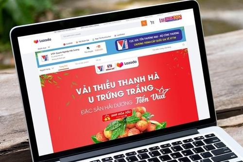 Vải thiều Thanh Hà lên sàn thương mại điện tử