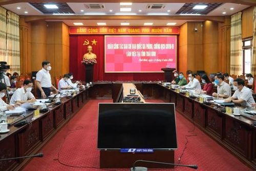 Thứ trưởng Đỗ Xuân Tuyên: Thái Bình không được phép chủ quan, lơ là trong phòng, chống dịch