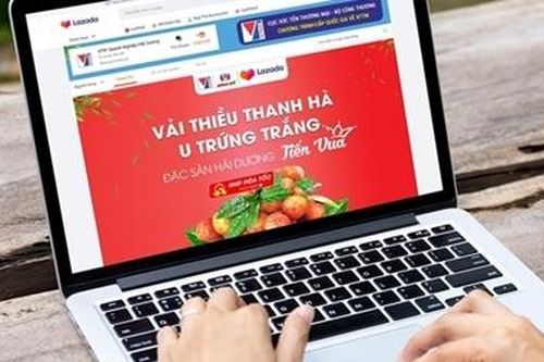 Vải thiều Thanh Hà lên sàn thương mại điện tử
