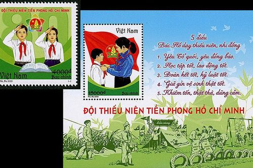Phát hành bộ tem 'Đội Thiếu niên Tiền phong Hồ Chí Minh'