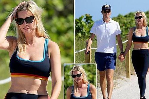 Ivanka Trump khoe dáng gợi cảm, tay trong tay tình tứ dạo bộ cùng chồng