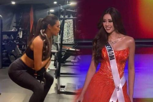 Cảm phục trước hình ảnh Khánh Vân vác xích nặng để rèn luyện hình thể hoàn hảo