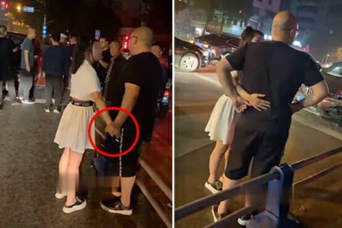 Va chạm với xe sang, cô gái mặc váy ngắn đong đưa tài xế để tránh phải bồi thường