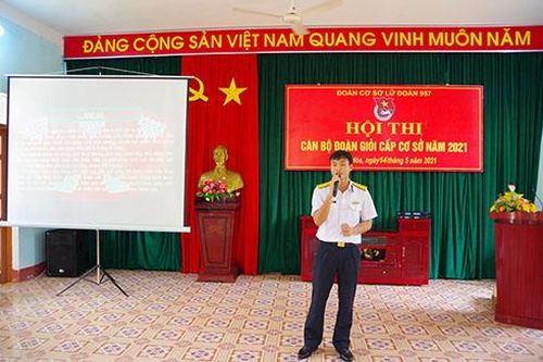 Đoàn cơ sở Lữ đoàn 957 tổ chức Hội thi cán bộ đoàn giỏi cấp cơ sở năm 2021