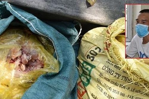 Thu gom thịt, xương, nội tạng gà ôi thiu bán cho các cơ sở chế biến thực phẩm