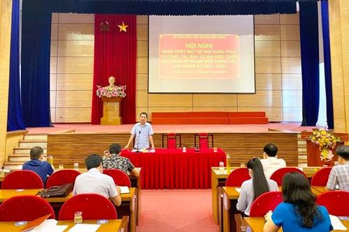 Huyện Sóc Sơn tập huấn công tác bầu cử các cấp nhiệm kỳ 2021 - 2026 cho hơn 1.000 đại biểu