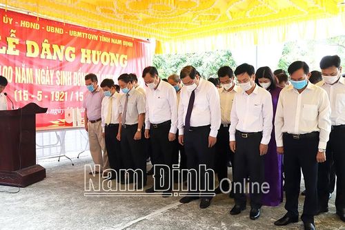 Tưởng niệm đồng chí Nguyễn Cơ Thạch – Người con ưu tú của mảnh đất Thiên Bản lục kỳ