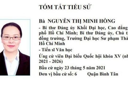 Chủ tịch Hội đồng trường ĐH Sư phạm TP. HCM ứng cử đại biểu Quốc hội khóa XV