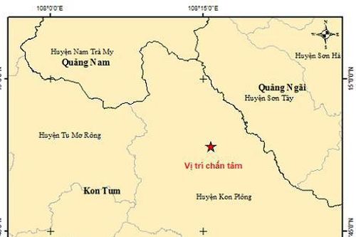 Tây Nguyên xảy ra trận động đất mạnh nhất trong hơn một tháng qua