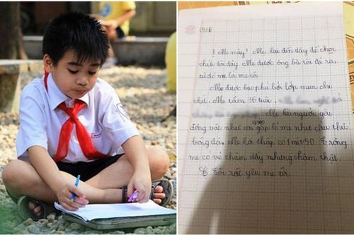Miêu tả mẹ với loạt khuyết điểm, cậu bé tiểu học vẫn khiến dân tình 'lụi tim' với câu chốt cuối bài