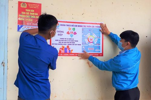 Tuổi trẻ các địa phương đẩy mạnh tuyên truyền bầu cử và phòng chống dịch