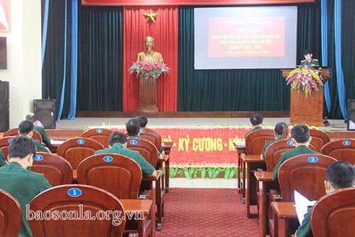 Bộ CHQS tỉnh quán triệt, triển khai và tập huấn công tác bầu cử