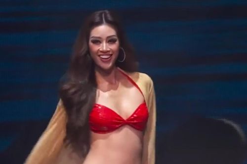 Màn trình diễn bikini của Khánh Vân trong chung kết Hoa hậu Hoàn vũ