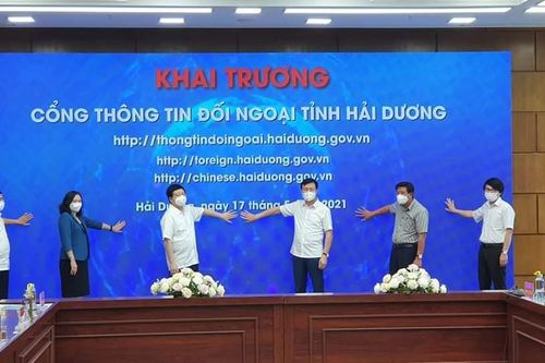 Hải Dương khai trương Cổng thông tin đối ngoại
