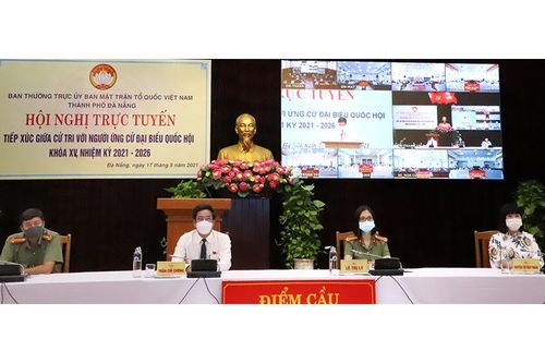 Đồng chí Võ Văn Thưởng tiếp xúc trực tuyến với cử tri Đà Nẵng