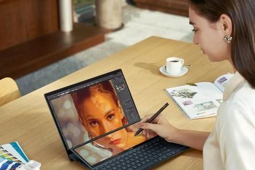 ZenBook Duo 14 UX482 laptop có thiết kế 2 màn hình