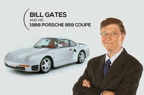 Tỷ phú Bill Gates đích thị 'fan ruột' thương hiệu Porsche