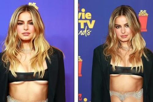 Addison Rae khoe ngực lộ liễu tại MTV Movie & TV Awards 2021