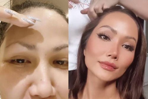 H'Hen Niê nhận kết đắng khi tự cạo lông mày ở nhà