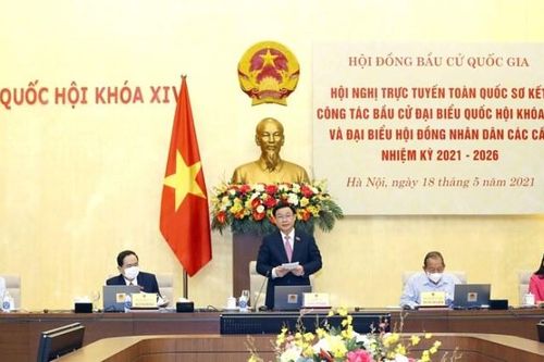 Hội nghị trực tuyến toàn quốc sơ kết công tác bầu cử: Quyết tâm cao trong hành động để chuẩn bị chu đáo nhất cho ngày bầu cử
