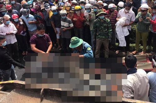 Xe lu tông tử vong nữ công nhân đang làm đường