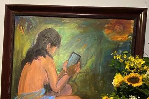 Nhà thơ ham vui bày tranh Thi hứng
