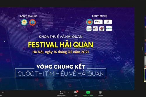 Chung kết Cuộc thi Tìm hiểu về Hải quan – Festival Hải quan 2021 được tổ chức trực tuyến