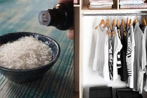 Đặt một túi gạo vào tủ quần áo, bạn sẽ thấy điều bất ngờ xảy ra