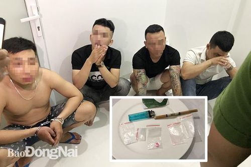 Tạm giữ 4 đối tượng thuê nhà nghỉ tàng trữ sử dụng ma túy trong mùa dịch.