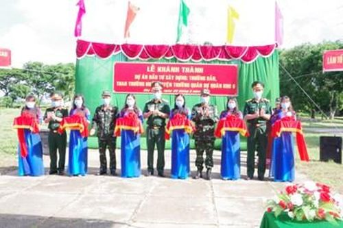 Trường Quân sự Quân khu 9 khánh thành trường bắn, thao trường huấn luyện